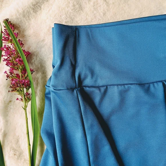 Pretty Blue Pleated A-Line Skorts for Casual Wear, Sz XXL, Sporty, Comfortable - Picture 3 of 10